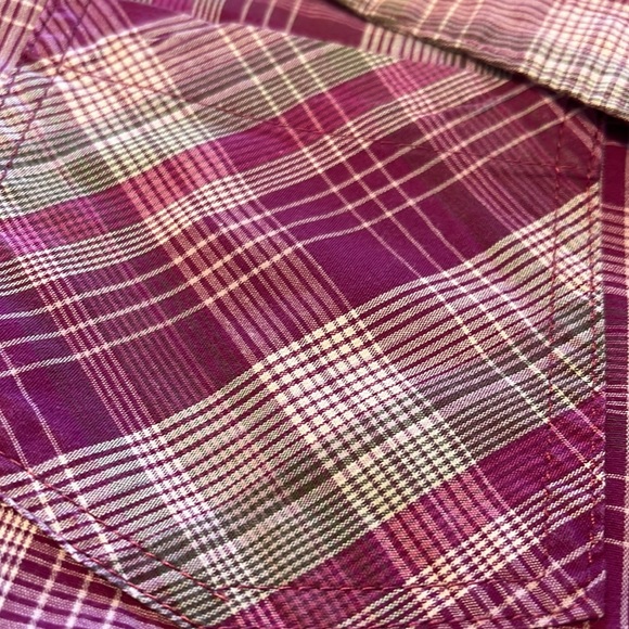 Impulse purple grey checked shirt dress - Picture 9 of 9